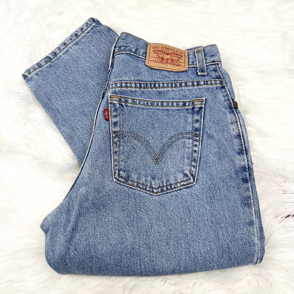 |•LEVI'S•| Old School 550 High Rise Relaxed Fit Tapered Leg Jeans Size 10 Short